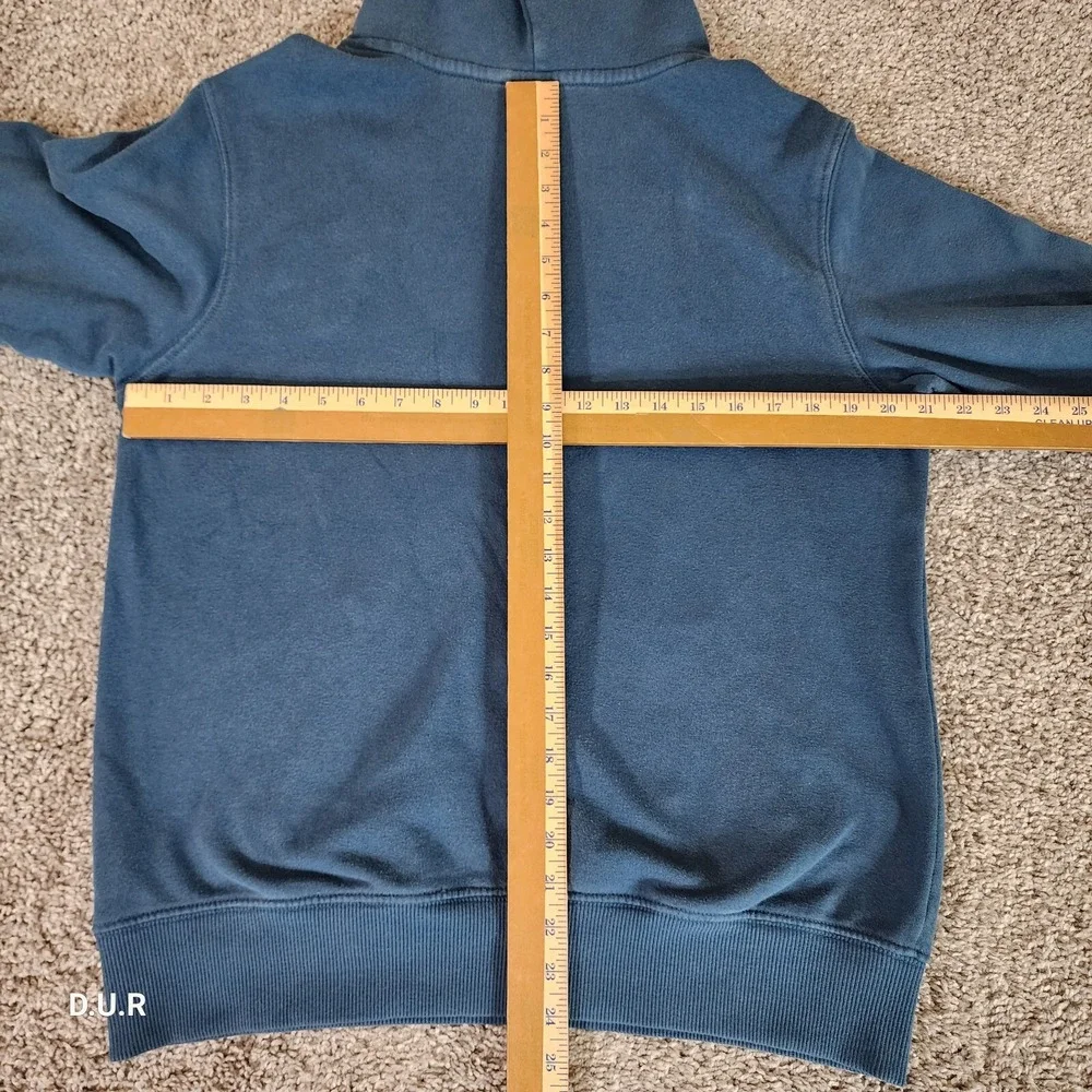 The North Face Hoodie Mens Size‎ Small Standard Fit Blue Sweatshirt Graphic Logo
